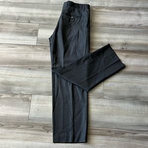 Black pinstripe dress slacks